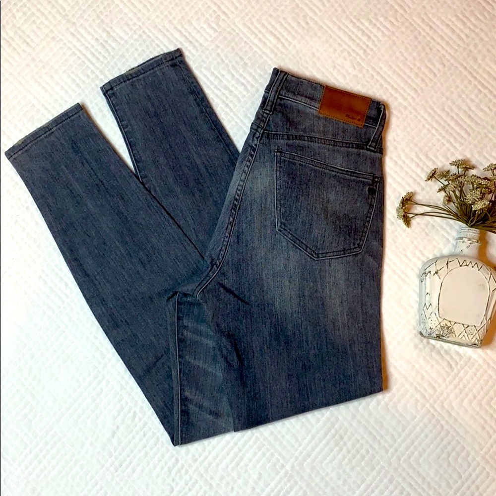 Madewell Gray 9” High Riser Skinny Skinny Jeans